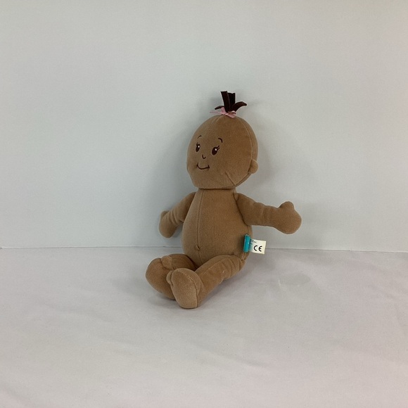 Manhattan Toy Wee Baby Stella Plush Stuffed Baby Doll Tan Brown Skin Tone 2014 - Picture 2 of 11